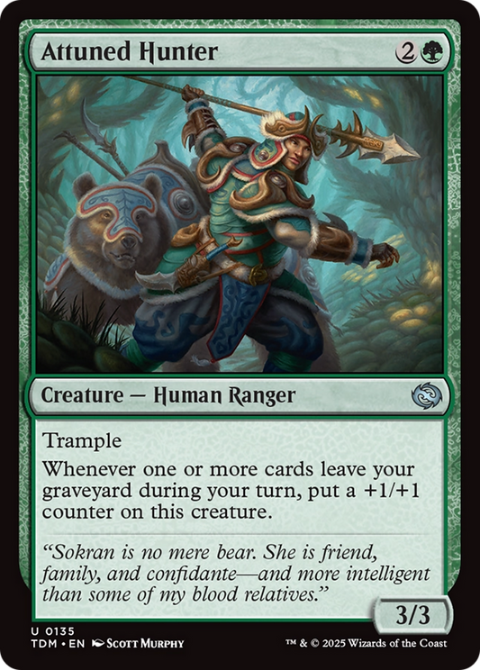 Attuned Hunter [Tarkir: Dragonstorm] [Foil]