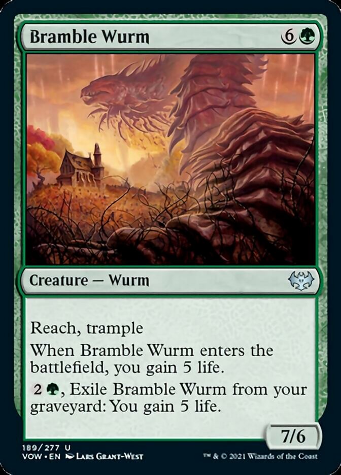 Bramble Wurm [Innistrad: Crimson Vow] [Foil]