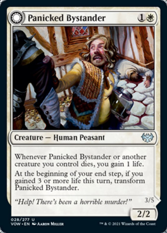 Panicked Bystander // Cackling Culprit [Innistrad: Crimson Vow] [Foil]