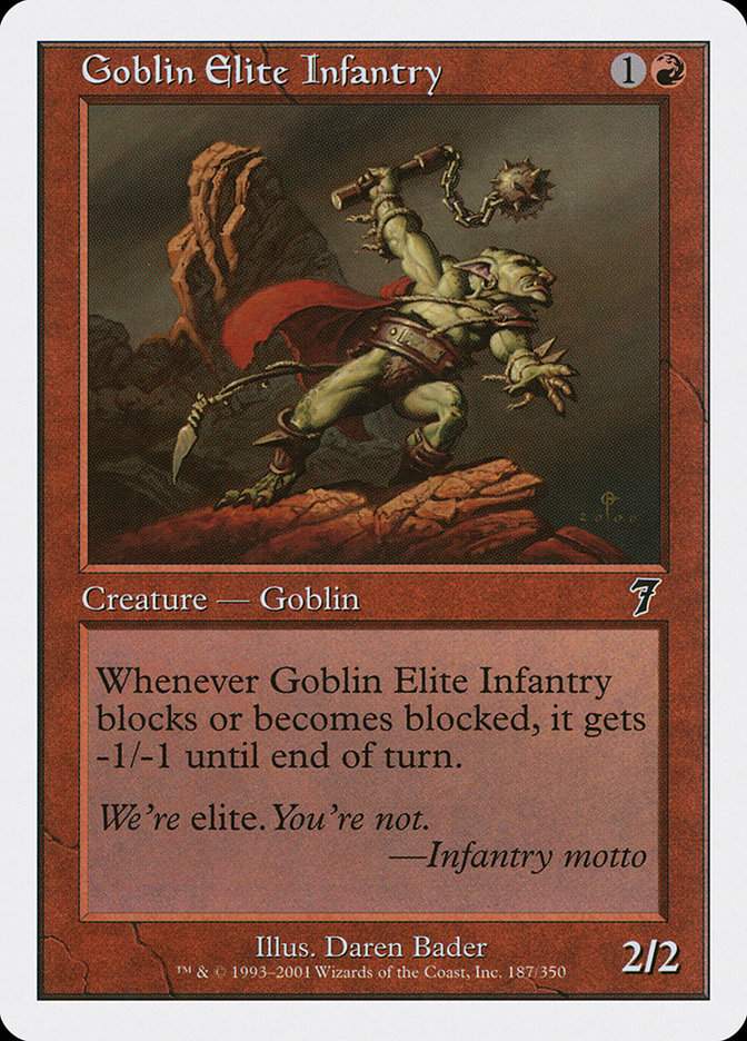 Goblin Elite Infantry [Seventh Edition] [Foil]