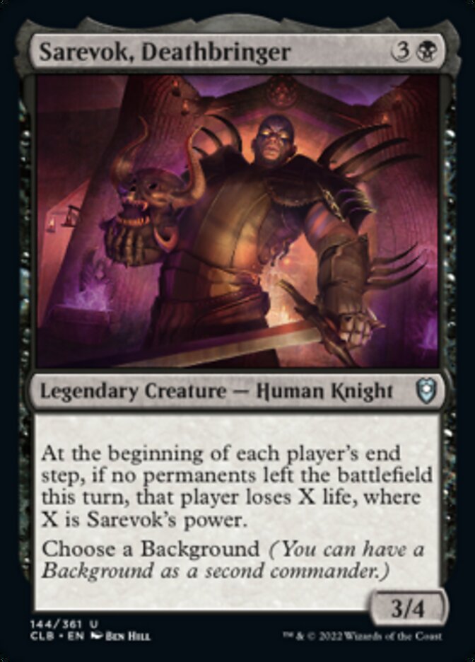 Sarevok, Deathbringer [Commander Legends: Battle for Baldur's Gate] [Foil]