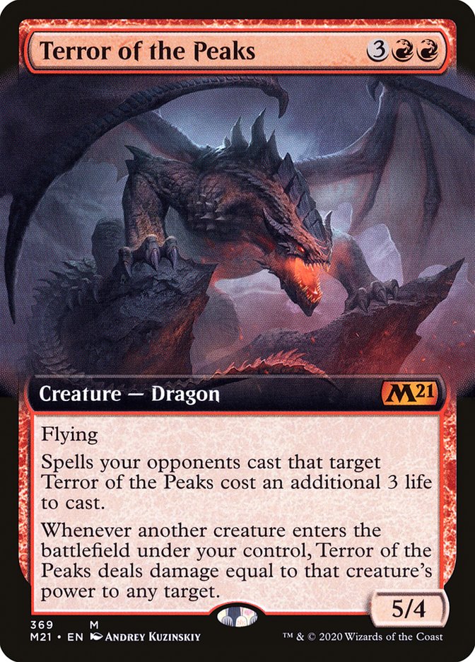 Terror of the Peaks (Extended Art) [Core Set 2021] [Foil]