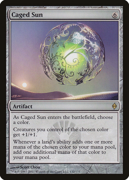 Caged Sun [New Phyrexia] [Foil]