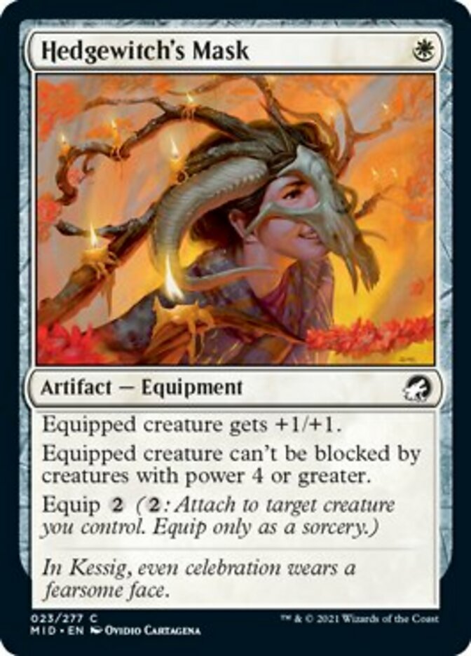 Hedgewitch's Mask [Innistrad: Midnight Hunt] [Foil]