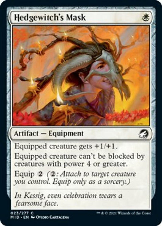 Hedgewitch's Mask [Innistrad: Midnight Hunt] [Foil]