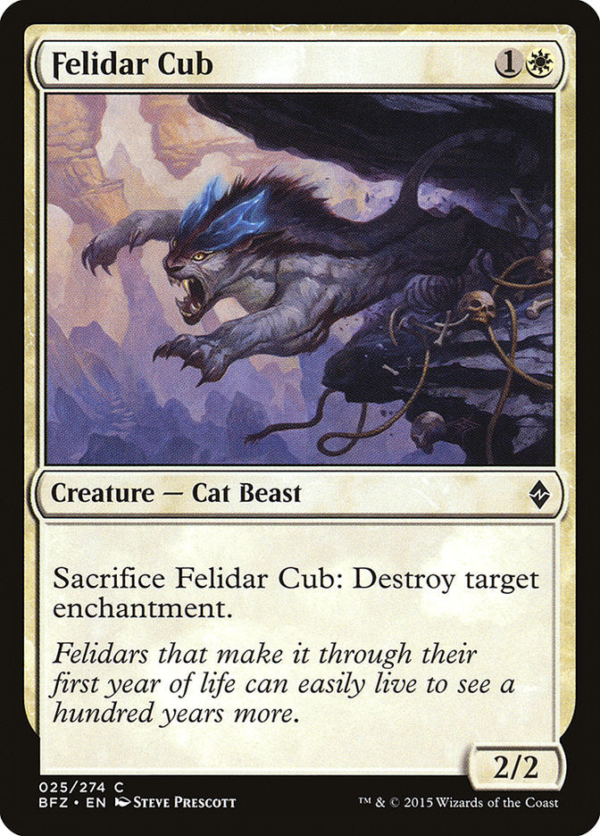 Felidar Cub [Battle for Zendikar] [Foil]