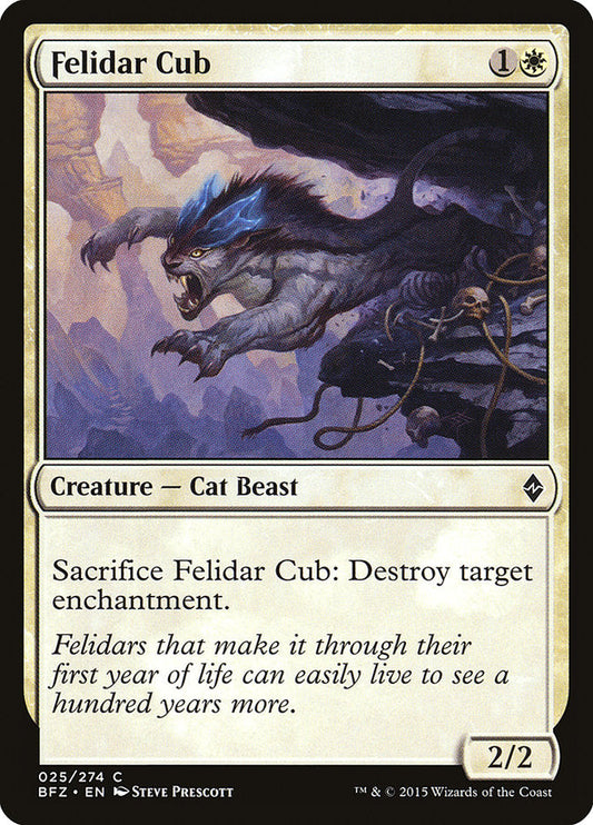Felidar Cub [Battle for Zendikar] [Foil]