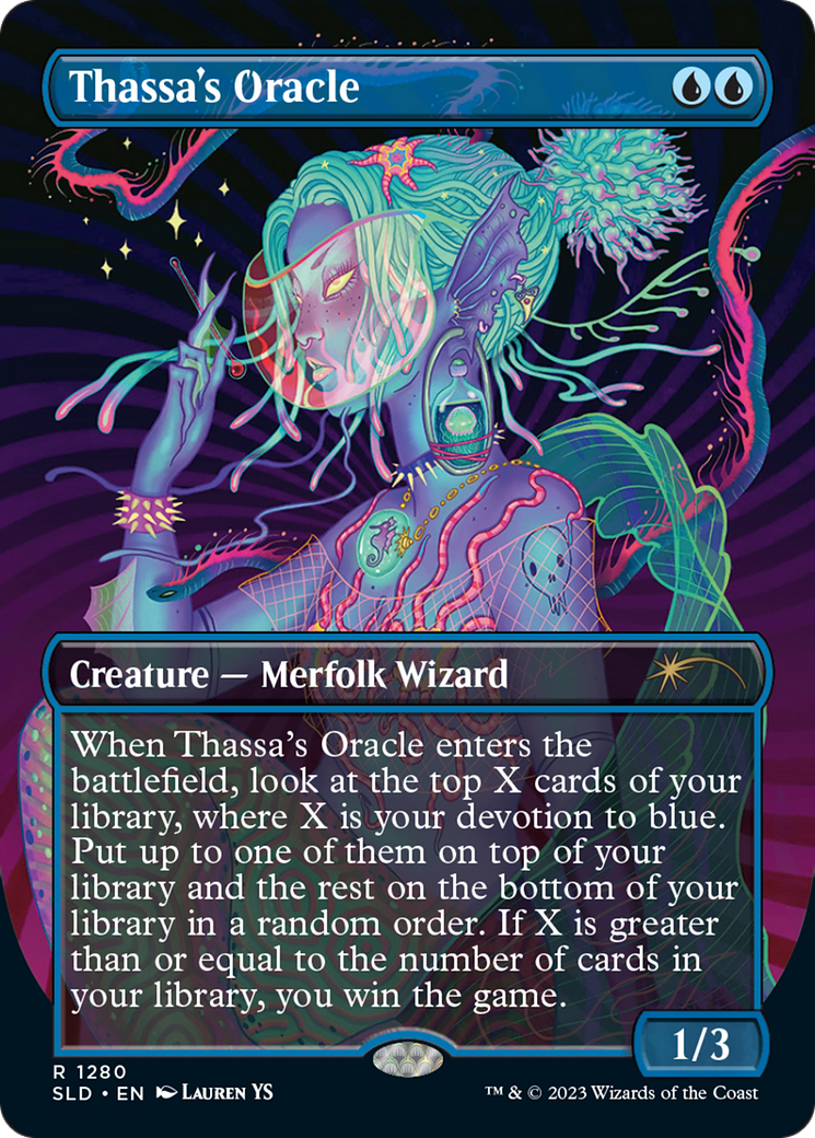 Thassa's Oracle (Borderless) [Secret Lair Drop Series] [Foil]