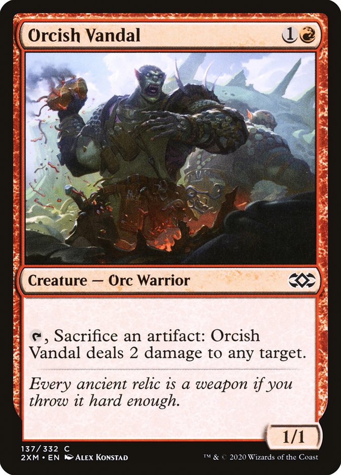 Orcish Vandal [Double Masters] [Foil]