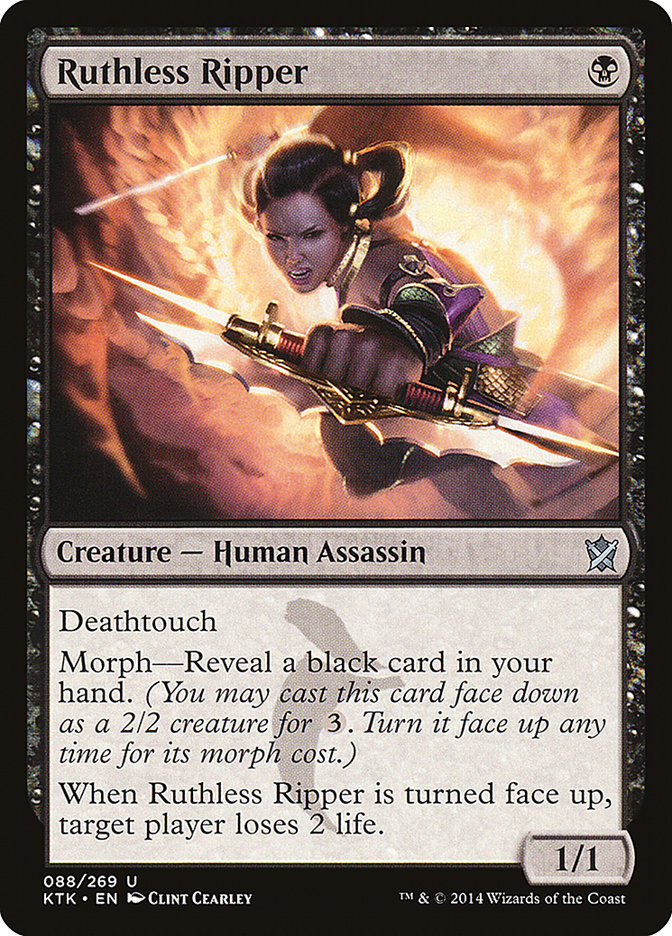 Ruthless Ripper [Khans of Tarkir] [Foil]