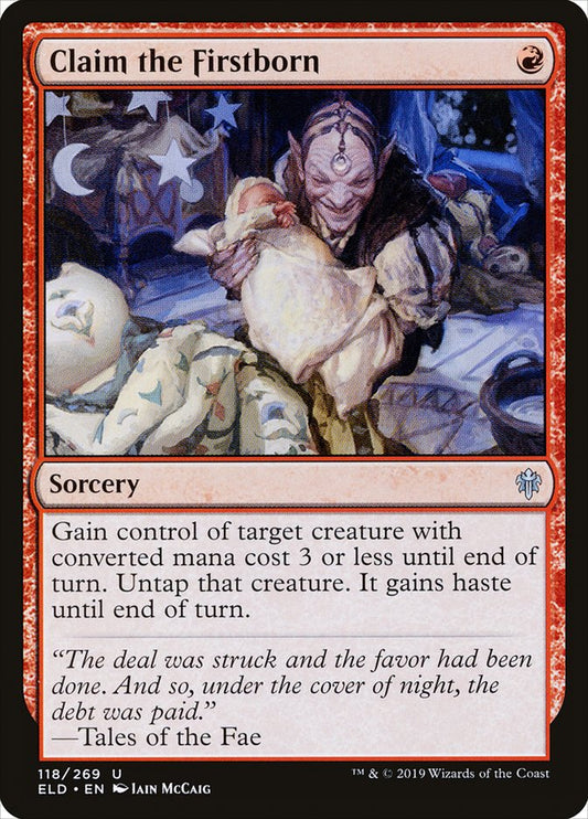 Claim the Firstborn [Throne of Eldraine] [Foil]