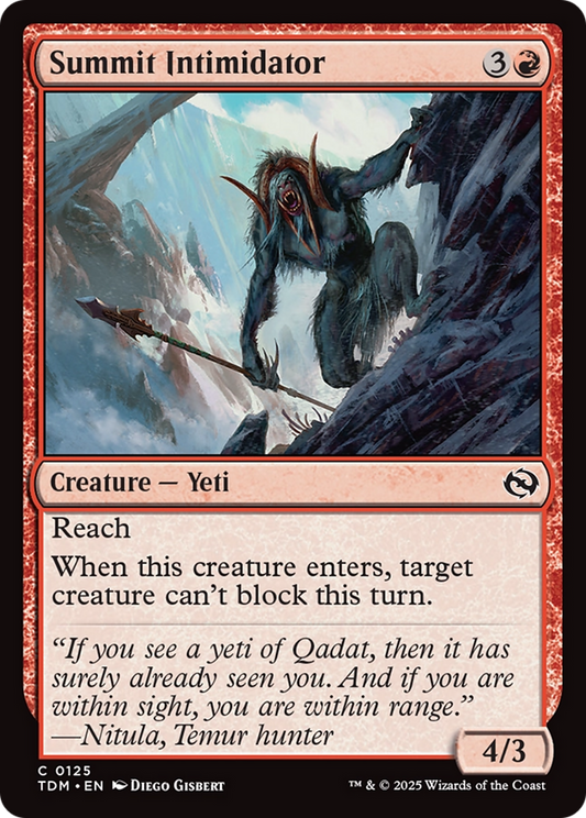 Summit Intimidator [Tarkir: Dragonstorm] [Foil]
