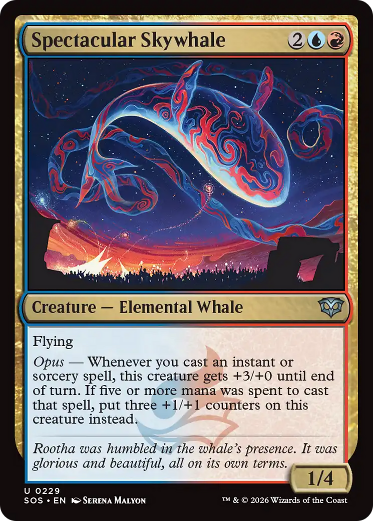 Spectacular Skywhale [Secrets of Strixhaven] [Foil]