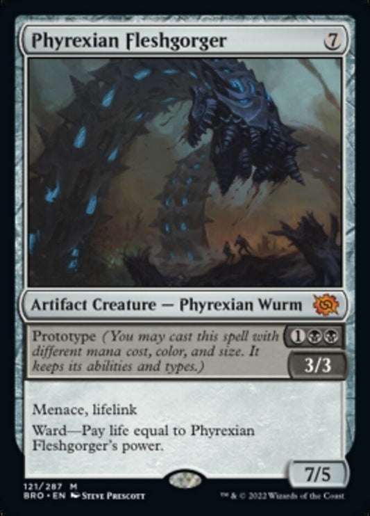 Phyrexian Fleshgorger (Promo Pack) [The Brothers' War Promos] [Foil]