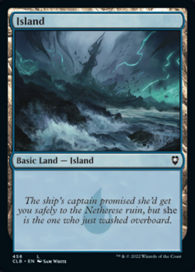 Island (458) [Commander Legends: Battle for Baldur's Gate] [Foil]