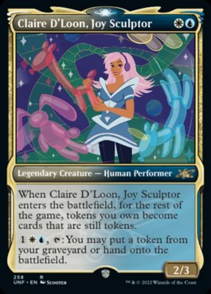 Claire D'Loon, Joy Sculptor (Showcase) [Unfinity] [Foil]