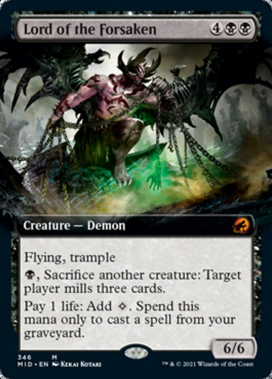 Lord of the Forsaken (Extended Art) [Innistrad: Midnight Hunt] [Foil]