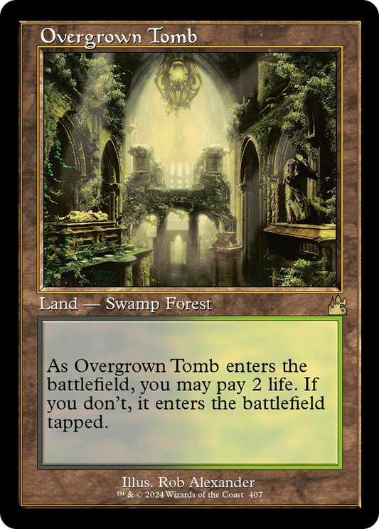 Overgrown Tomb (Retro) [Ravnica Remastered] [Foil]