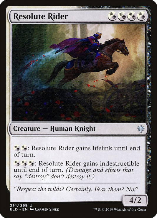 Resolute Rider [Throne of Eldraine] [Foil]