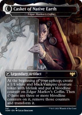 Edgar, Charmed Groom // Edgar Markov's Coffin - Dracula the Voyager // Casket of Native Earth [Innistrad: Crimson Vow] [Foil]