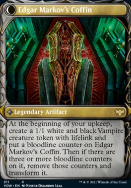 Edgar, Charmed Groom // Edgar Markov's Coffin (Showcase Fang Frame) [Innistrad: Crimson Vow] [Foil]