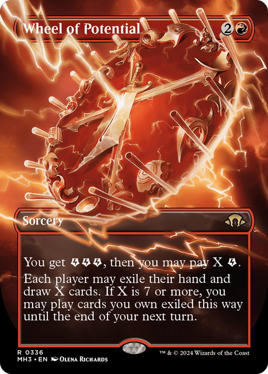 Wheel of Potential (Borderless) [Modern Horizons 3] [Foil]