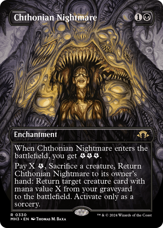 Chthonian Nightmare (Borderless) [Modern Horizons 3] [Foil]