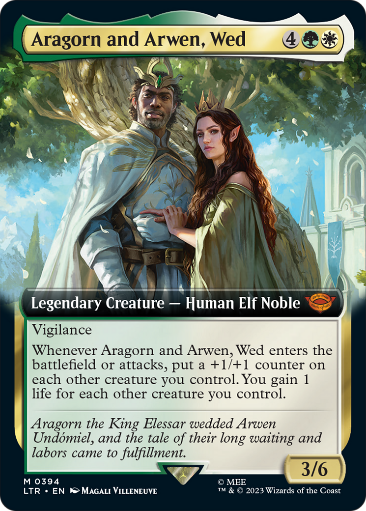Aragorn and Arwen, Wed (Extended Art) [The Lord of the Rings: Tales of Middle-Earth] [Foil]