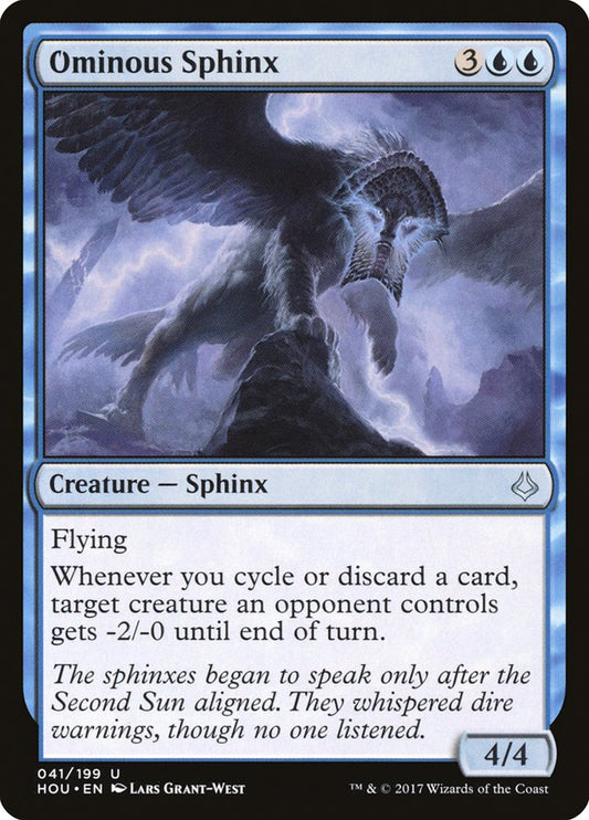 Ominous Sphinx [Hour of Devastation] [Foil]