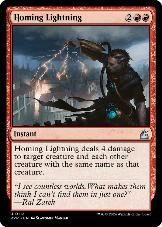 Homing Lightning [Ravnica Remastered] [Foil]