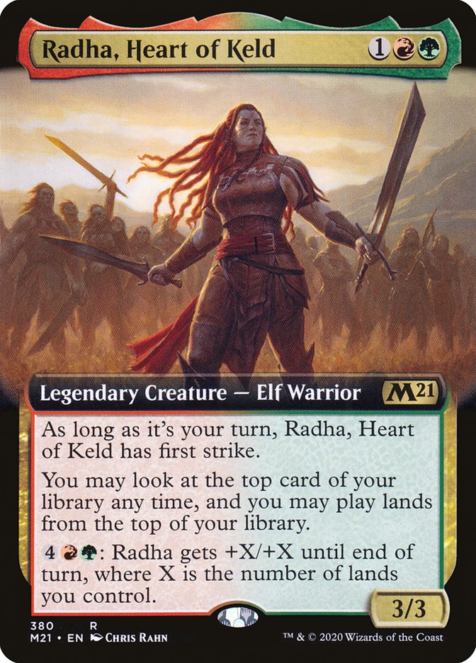 Radha, Heart of Keld (Extended Art) [Core Set 2021] [Foil]