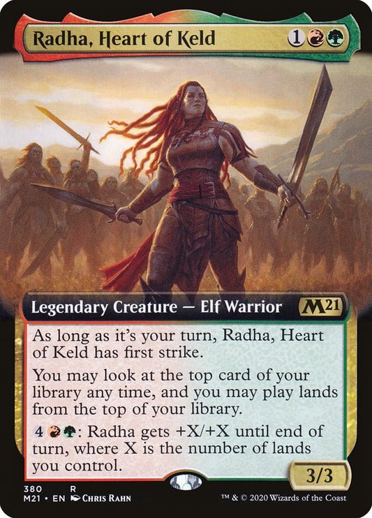 Radha, Heart of Keld (Extended Art) [Core Set 2021] [Foil]