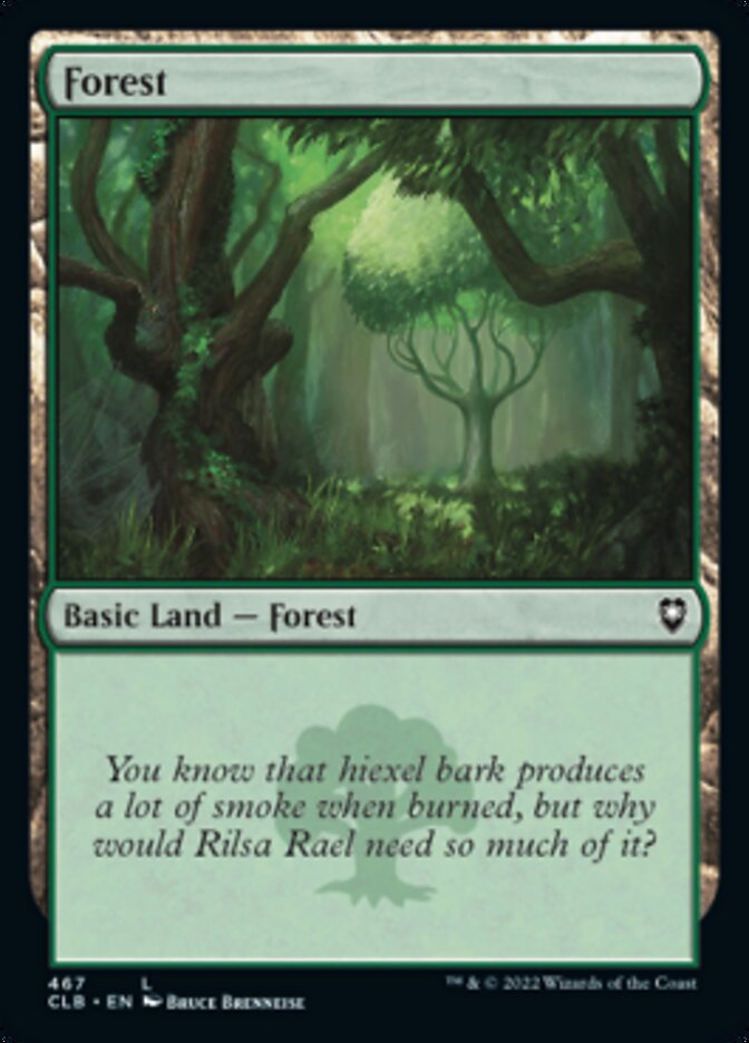 Forest (467) [Commander Legends: Battle for Baldur's Gate] [Foil]