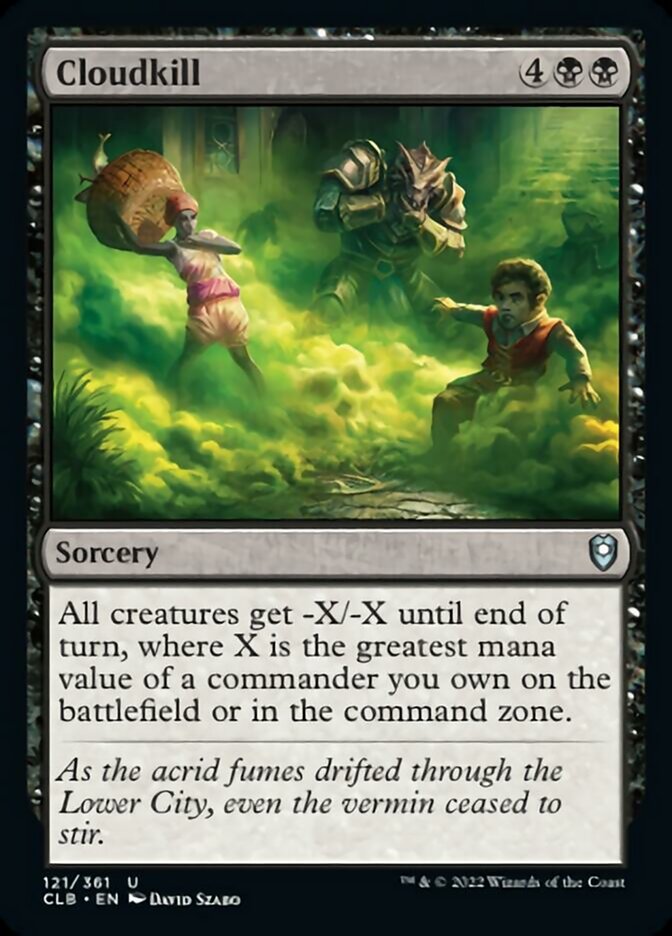 Cloudkill [Commander Legends: Battle for Baldur's Gate] [Foil]