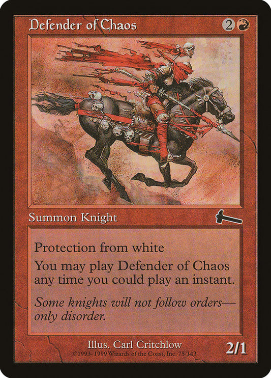 Defender of Chaos [Urza's Legacy] [Foil]