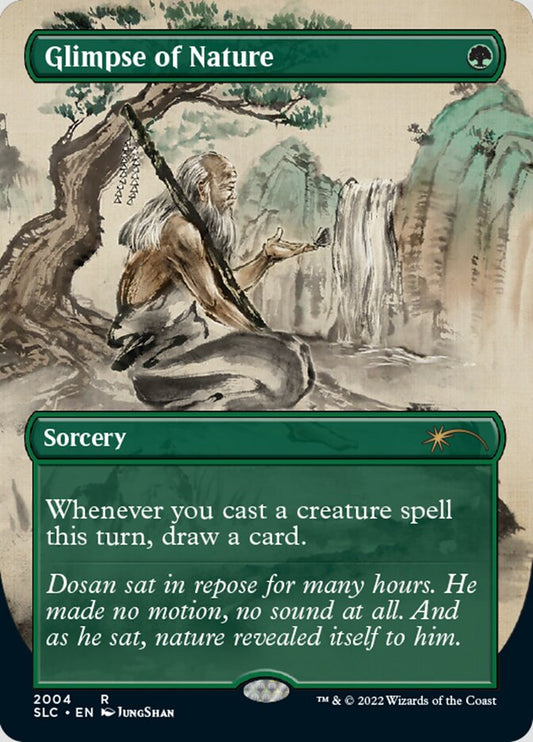 Glimpse of Nature (Borderless) [Secret Lair Countdown Kit] [Foil]