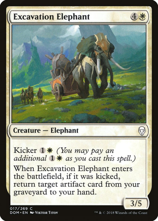 Excavation Elephant [Dominaria] [Foil]