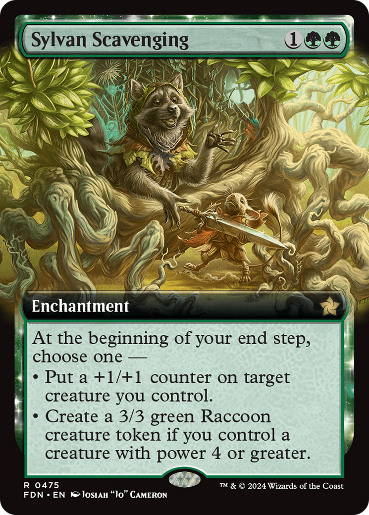 Sylvan Scavenging (Extended Art) [Foundations] [Foil]