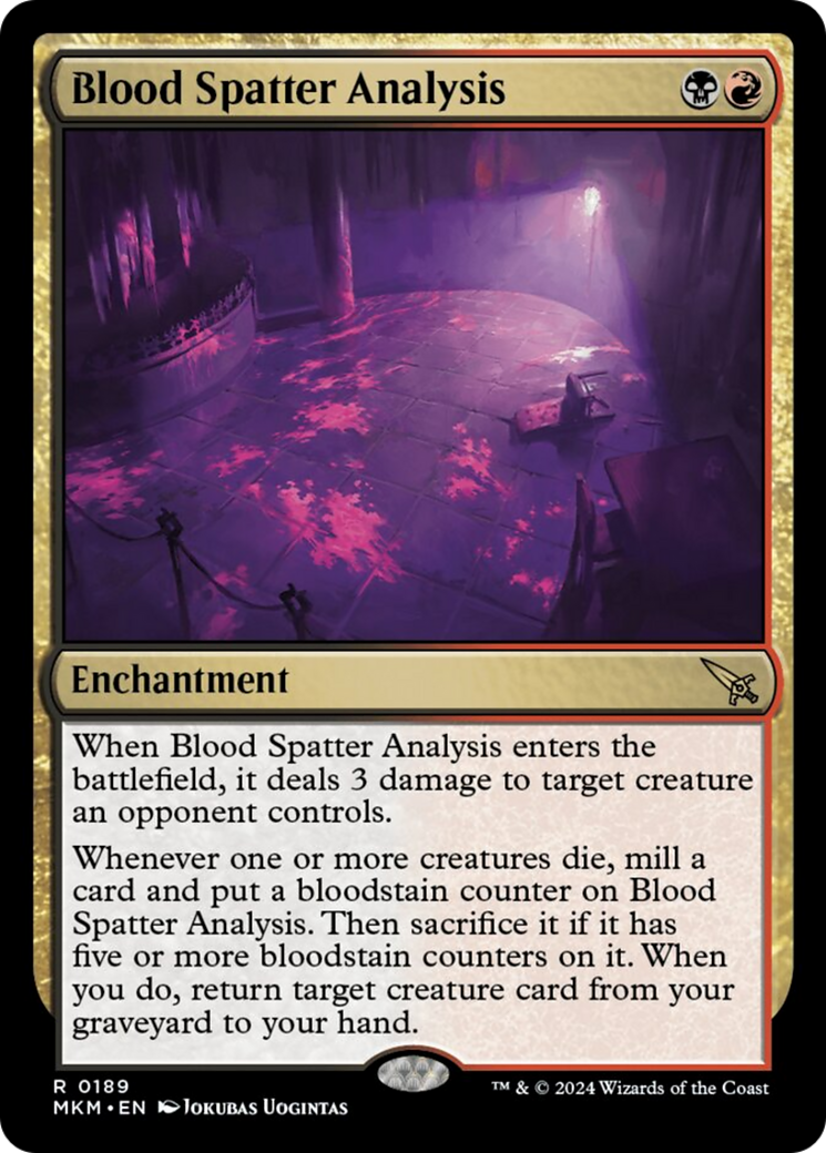 Blood Spatter Analysis [Murders at Karlov Manor] [Foil]