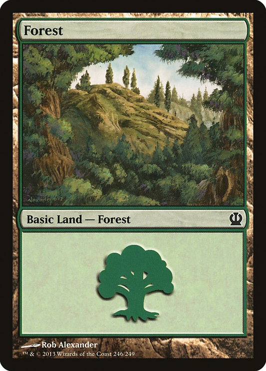 Forest (246) [Theros] [Foil]