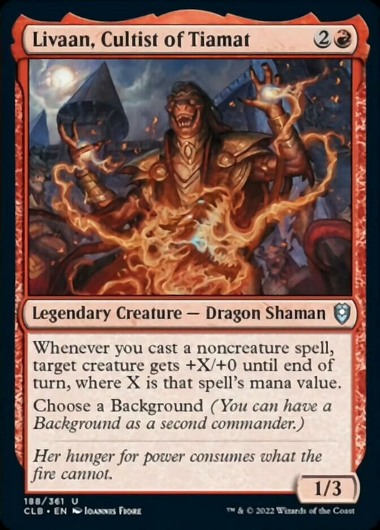 Livaan, Cultist of Tiamat [Commander Legends: Battle for Baldur's Gate] [Foil]