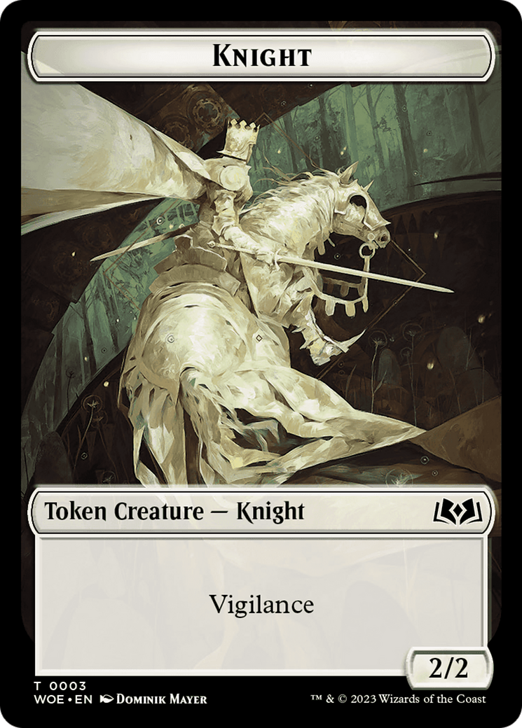 Knight Token [Wilds of Eldraine Tokens] [Foil]