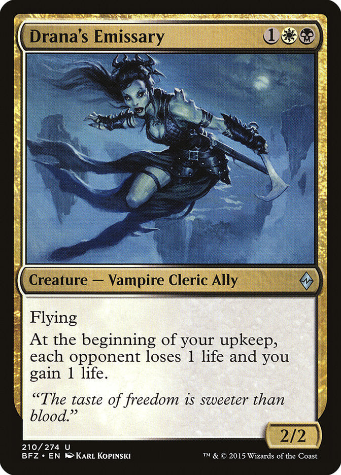 Drana's Emissary [Battle for Zendikar] [Foil]