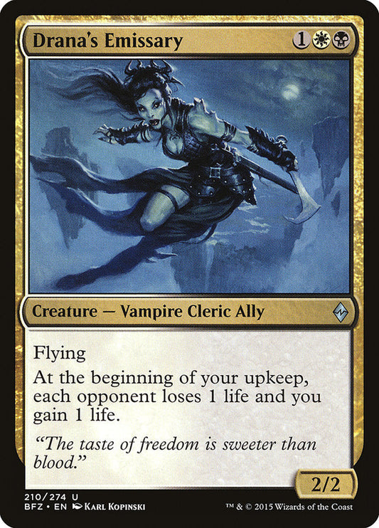 Drana's Emissary [Battle for Zendikar] [Foil]
