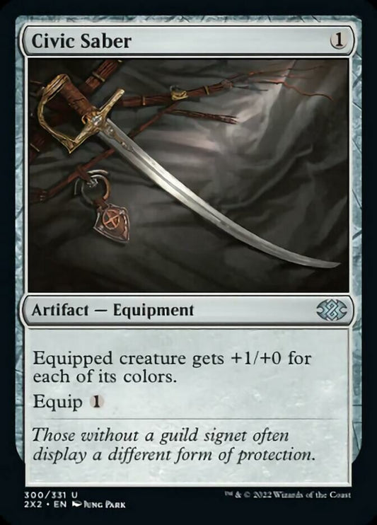 Civic Saber [Double Masters 2022] [Foil]