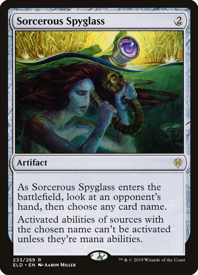 Sorcerous Spyglass [Throne of Eldraine] [Foil]