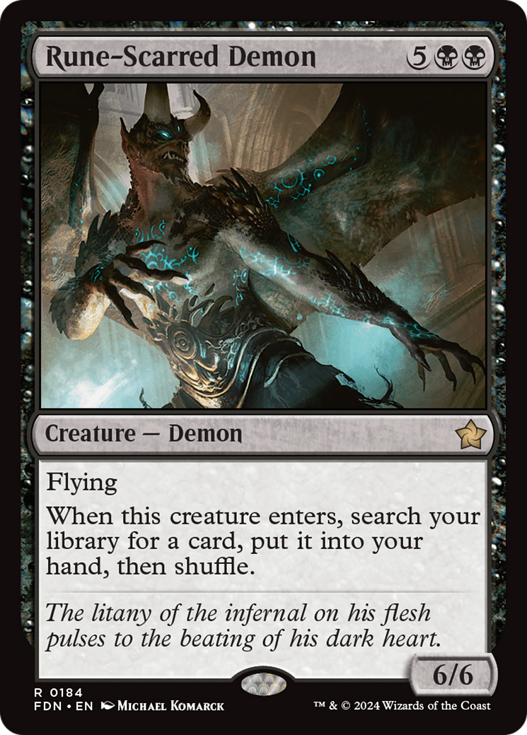 Rune-Scarred Demon [Foundations] [Foil]