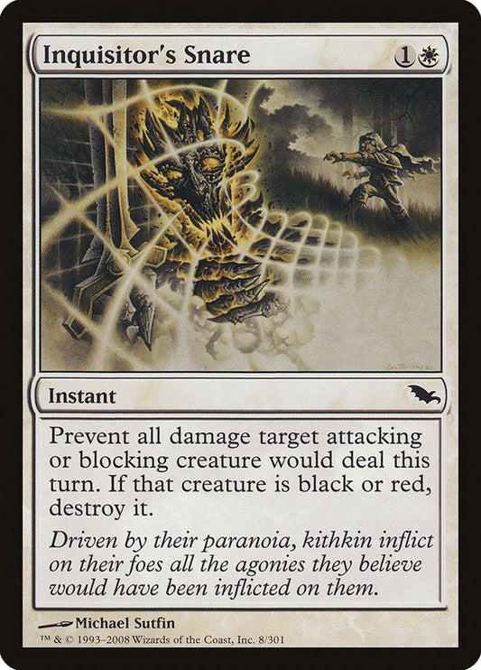 Inquisitor's Snare [Shadowmoor] [Foil]