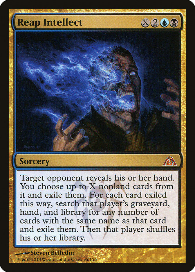 Reap Intellect [Dragon's Maze] [Foil]