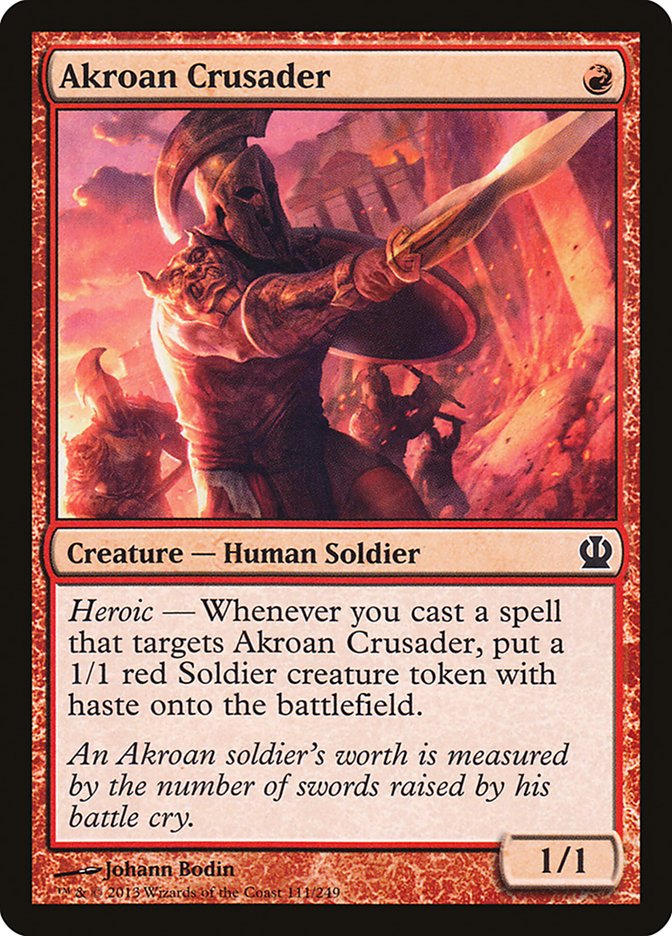Akroan Crusader [Theros] [Foil]